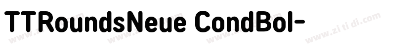 TTRoundsNeue CondBol字体转换